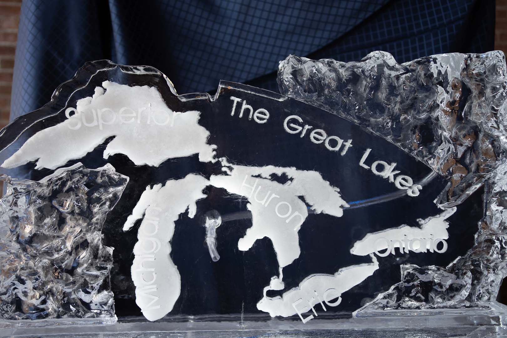 The Great Lakes ice sculpture